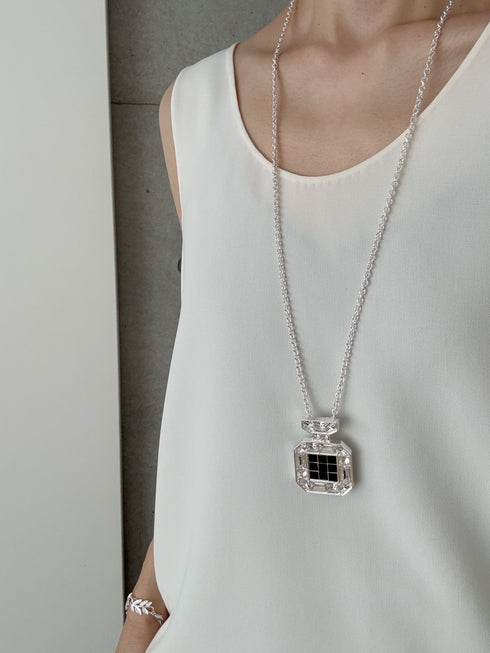 perfume brooch necklace