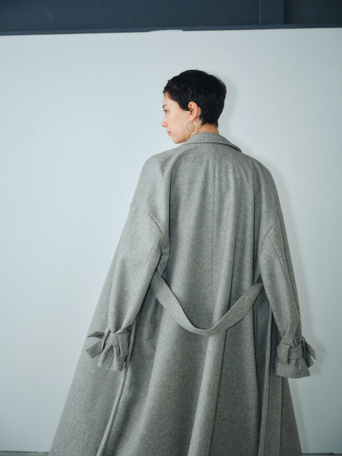 3piece - flannel wrap coat