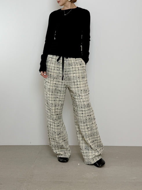 ✧ NEW ✧ Italian tweed easy pants(予約商品)