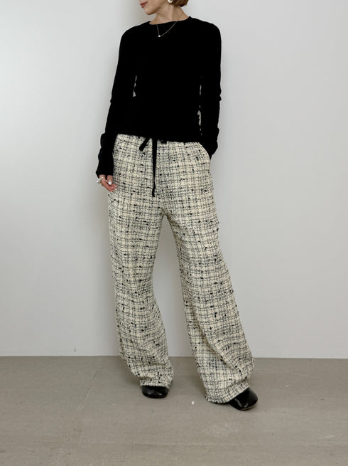 1025. Italian tweed easy pants