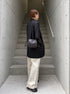1052. silk wool shawl collar jacket
