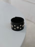 524. studs leather bangle