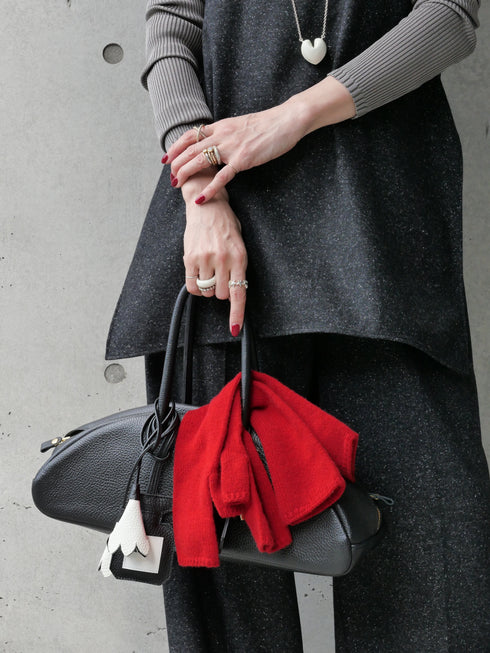 1217. light cashmere open-tip mittens(予約商品)