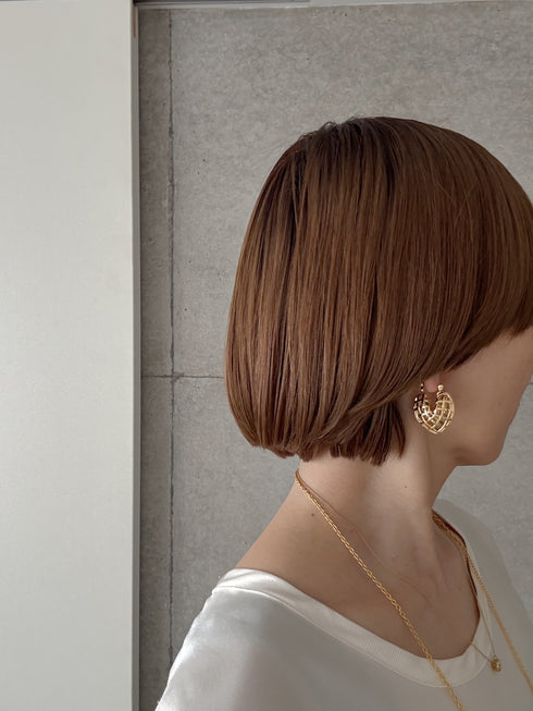 peekaboo heart hoop pierce