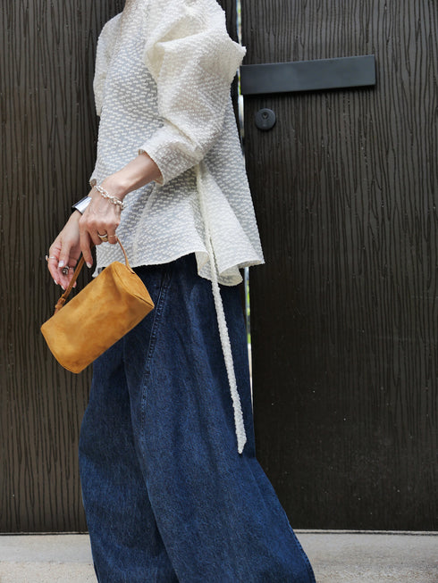 1224. jacquard form peplum top(先行予約)