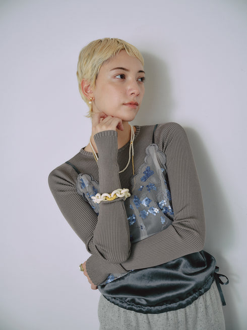 1215. knit layer top(予約商品)
