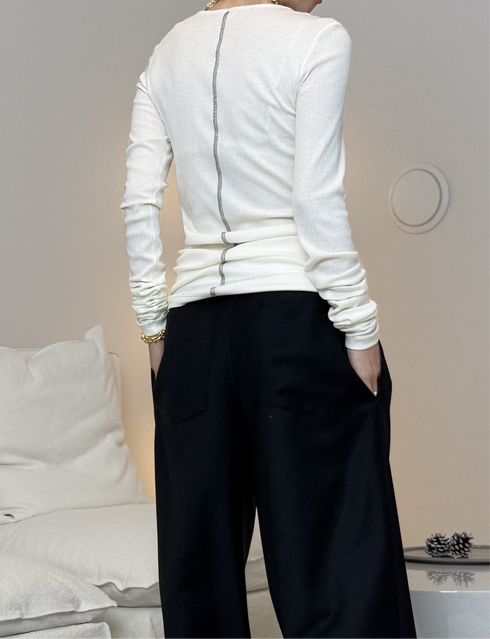 【basic line】back line cut sew(予約商品)