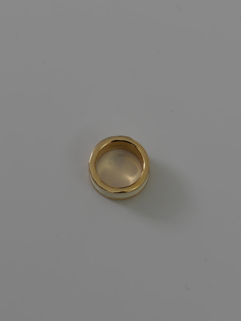 14. gold bobbin † white