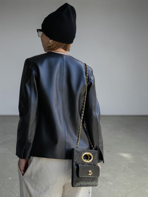 1205. Entrefino lamb leather jacket 02(予約商品)