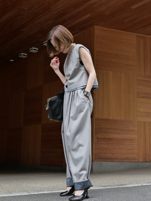 1209. smooth wool vest top(予約商品)