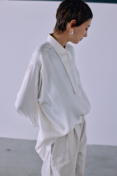 silky drape shirt(予約商品)