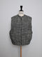 egg zip vest(wool tweed)