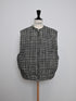 egg zip vest(wool tweed)