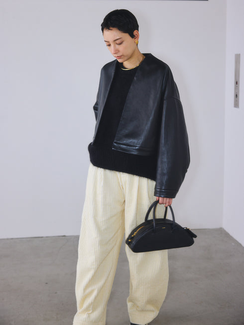 Entrefino lamb leather jacket