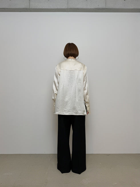 plain satin shirt