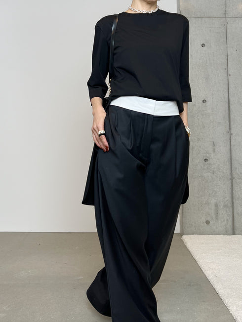 silk wool marvelt pants(予約商品)