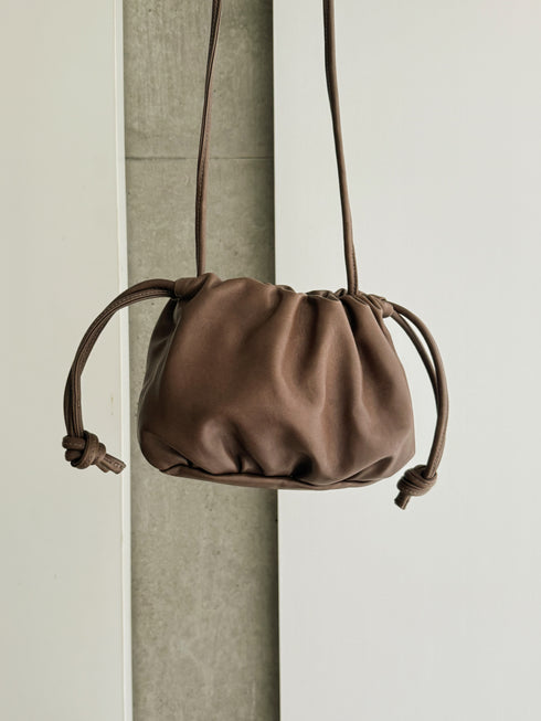 lamb leather shoulder bag