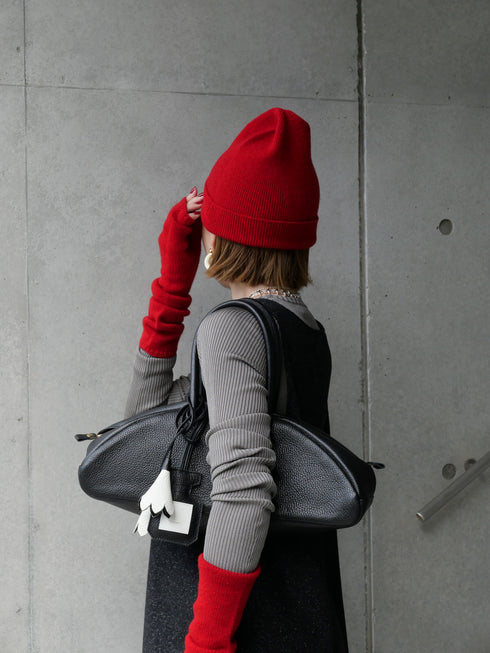 1217. light cashmere open-tip mittens(予約商品)