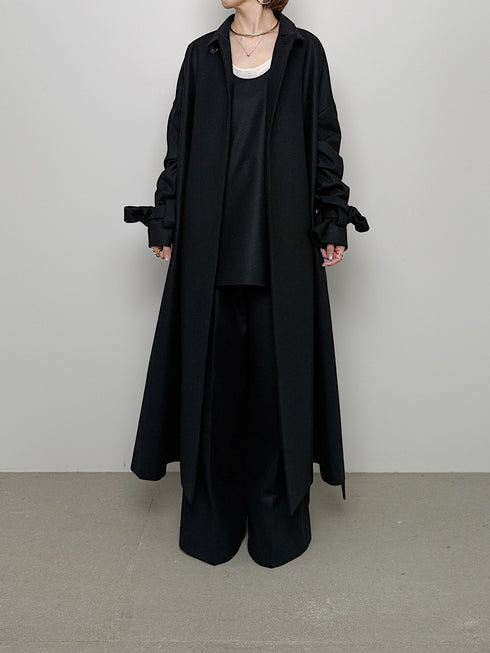 3piece - flannel wrap coat