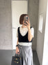 1087. luxe knit 03 bustier (baby cashmere)