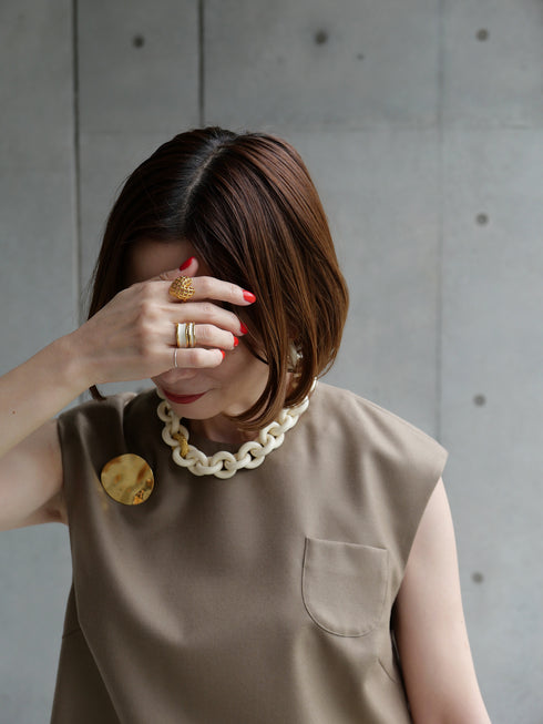 1209. smooth wool vest top(予約商品)