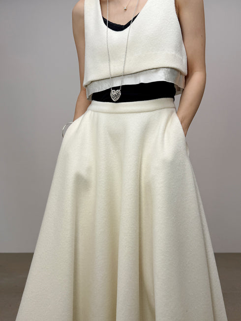 lamb wool skirt