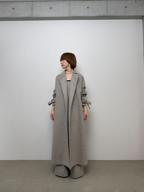 3piece - flannel wrap coat
