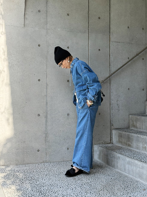 1204. belted denim jacket(予約商品)