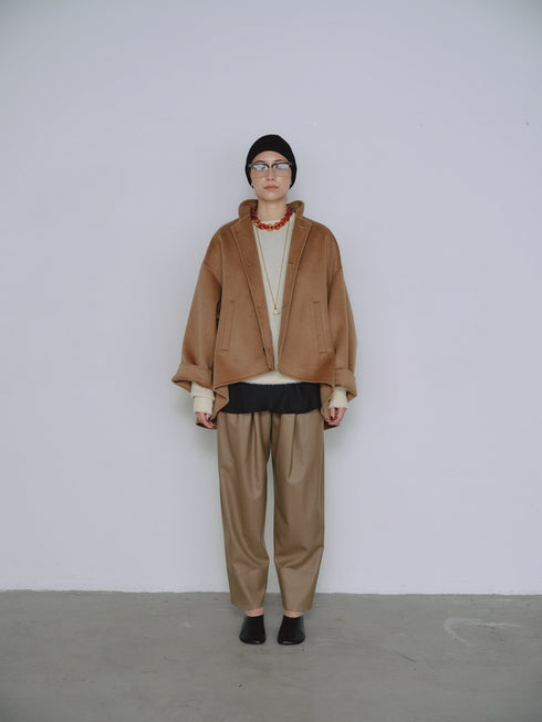 1210. smooth wool tuck pants(予約商品)