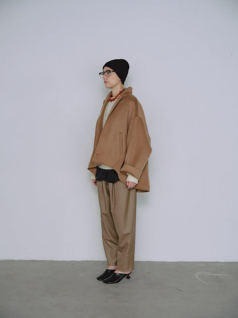 1210. smooth wool tuck pants(予約商品)