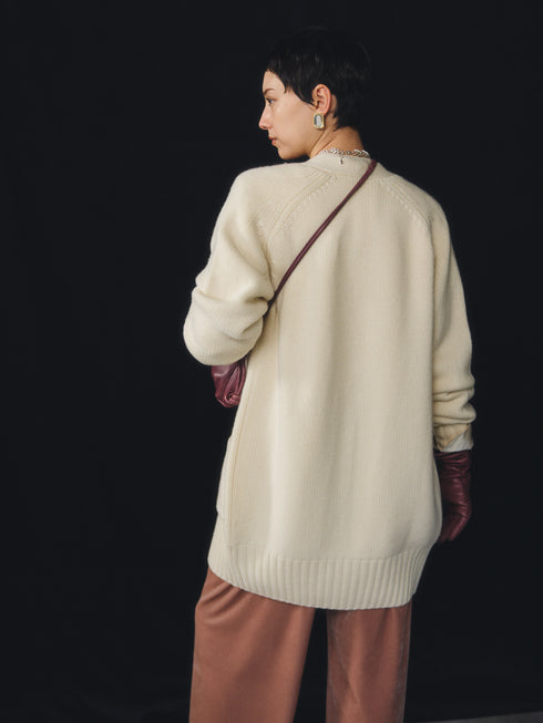 luxe knit 05 - wool cashmere long cardigan