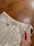 1011. cupro-cotton cylinder wide pants