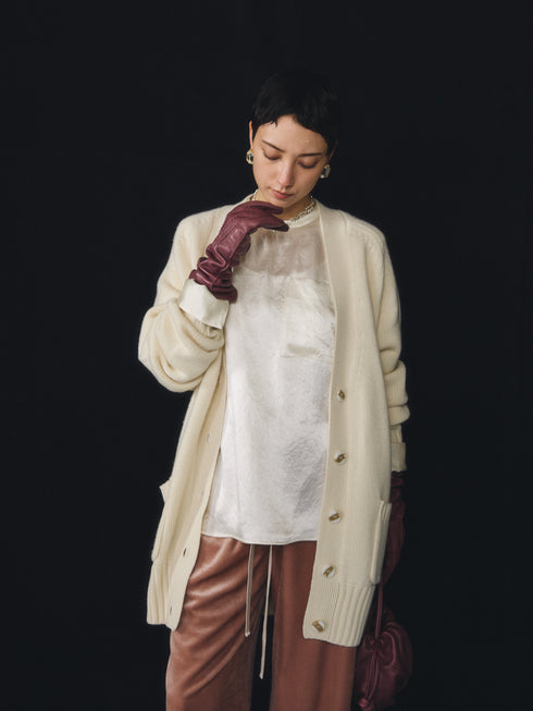 luxe knit 05 - wool cashmere long cardigan