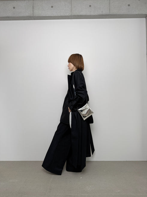 3piece - flannel wrap coat