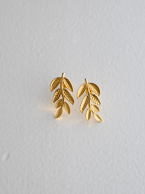 420. leaf pierce/earring