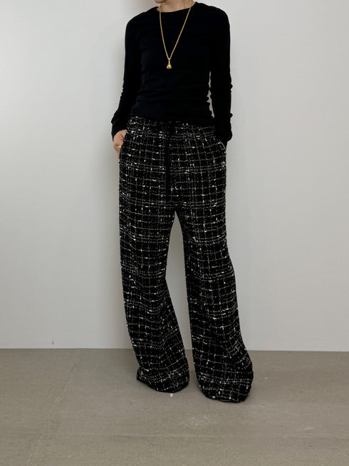 ✧ NEW ✧ Italian tweed easy pants(予約商品)