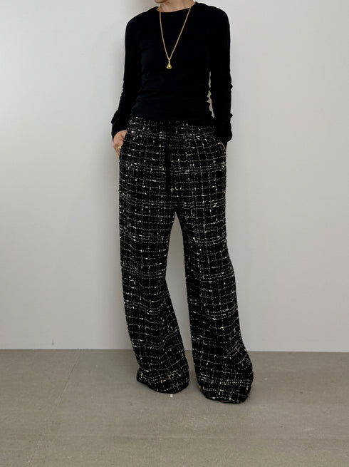 1025. Italian tweed easy pants