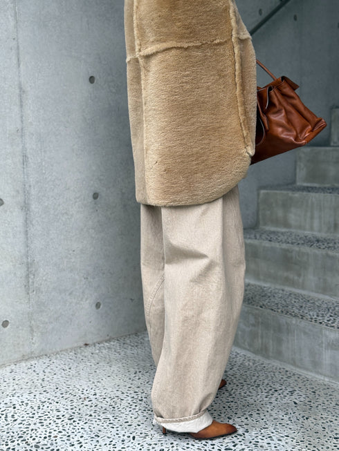 1201. Elise shearling cape jacket(予約商品)※ギフトあり