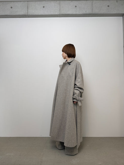 3piece - flannel wrap coat