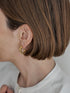 435. kotama brass hoop pierce/earring