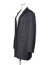 1052. silk wool shawl collar jacket