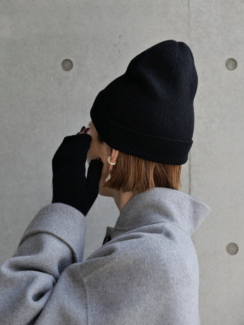 1217. light cashmere open-tip mittens(予約商品)
