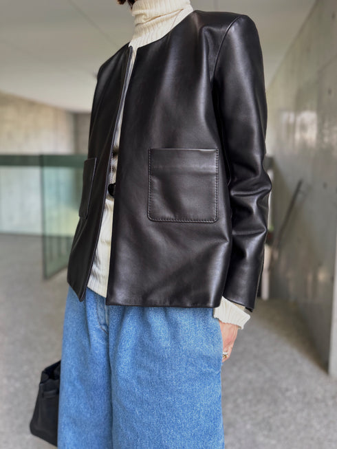 1205. Entrefino lamb leather jacket 02(予約商品)