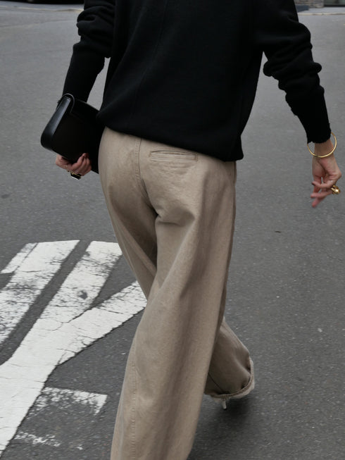 1206. cocoon denim-vintage beige(予約商品)