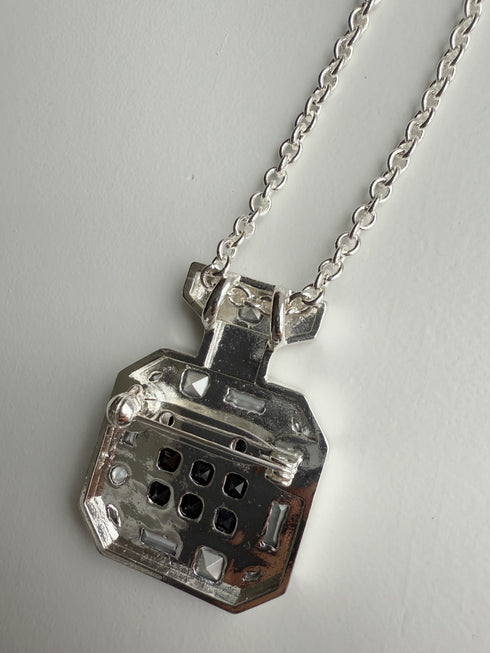 perfume brooch necklace