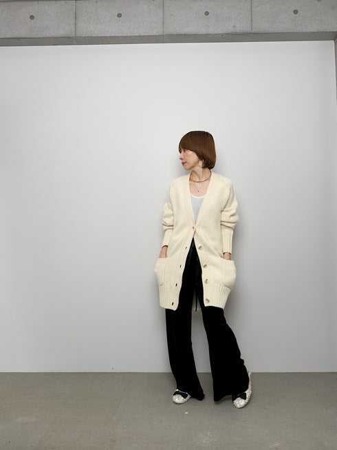 luxe knit 05 - wool cashmere long cardigan