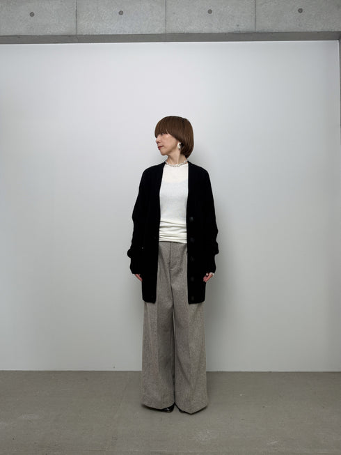 luxe knit 05 - wool cashmere long cardigan