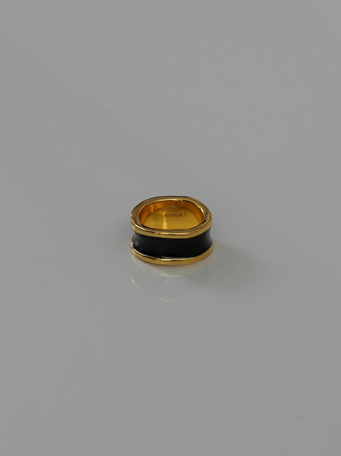 13. gold bobbin † black
