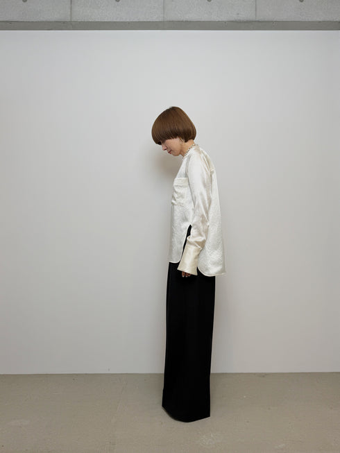 plain satin shirt