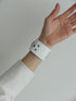 524. studs leather bangle